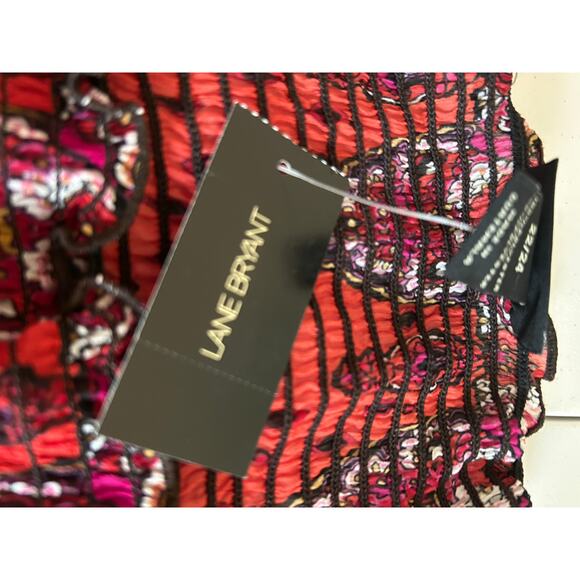 Beautiful Lane Bryant sheer tunic smocked NWT 22/24 - Picture 7 of 8